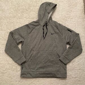 Mens Nike Therma Fit Hoodie Size L Dark Grey NWT